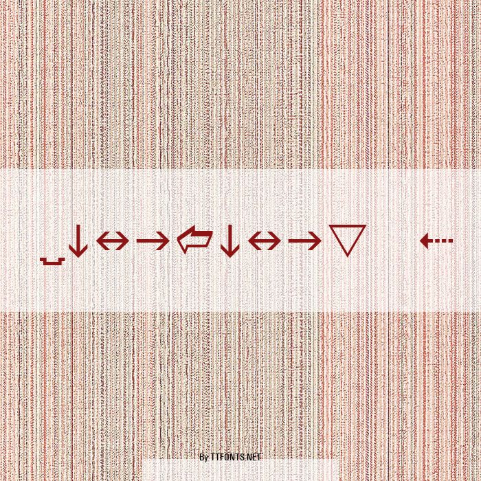 Wingdings 3 example