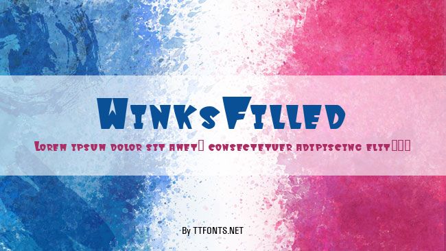 WinksFilled example