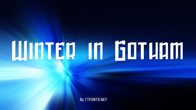 Winter in Gotham example