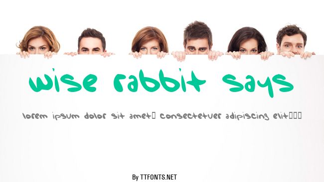 Wise Rabbit Says example