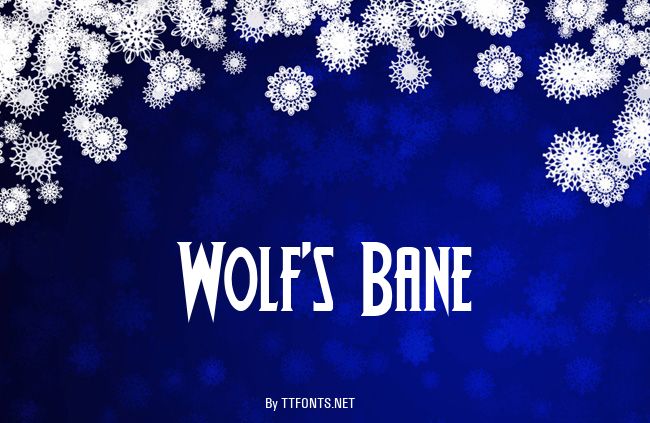Wolf's Bane example