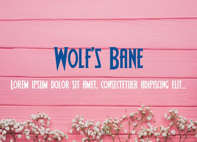 Wolf's Bane example