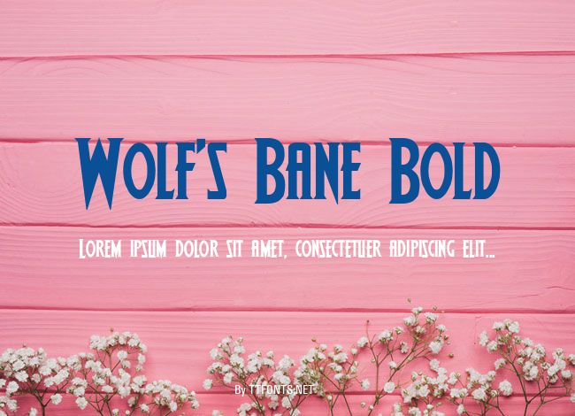 Wolf's Bane Bold example