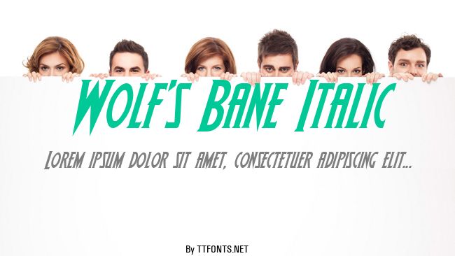 Wolf's Bane Italic example