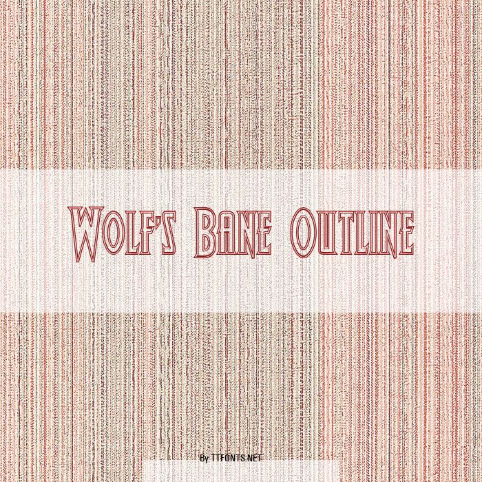 Wolf's Bane Outline example