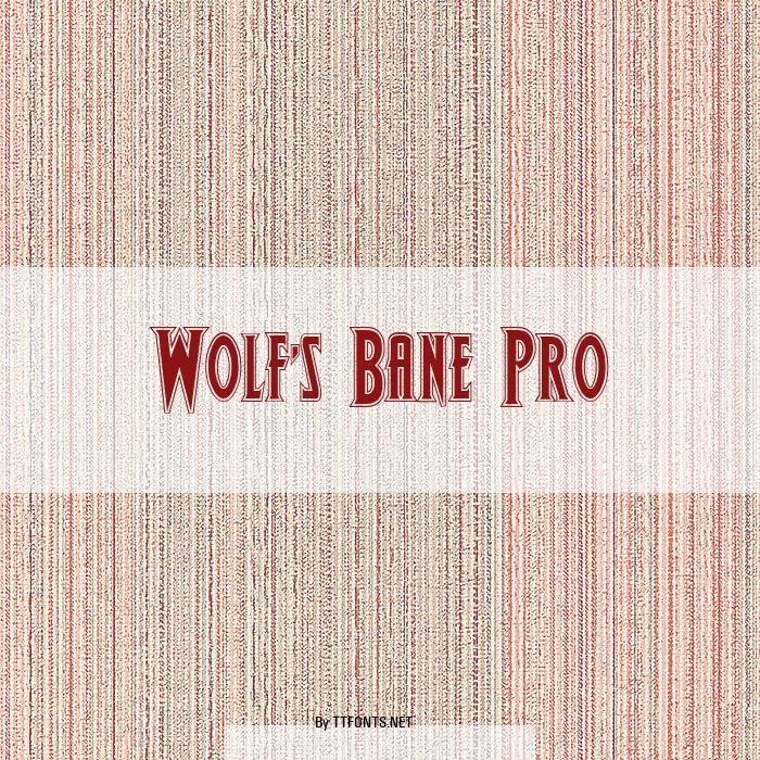 Wolf's Bane Pro example