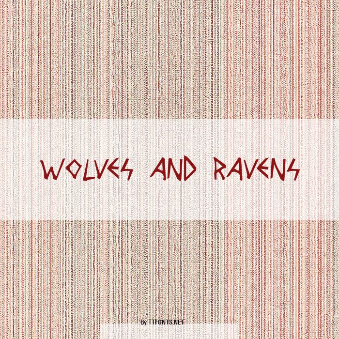 Wolves and Ravens example