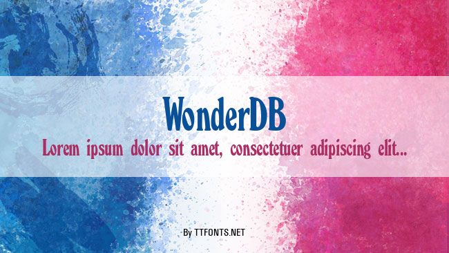 WonderDB example