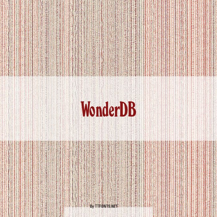 WonderDB example
