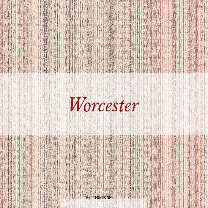Worcester example