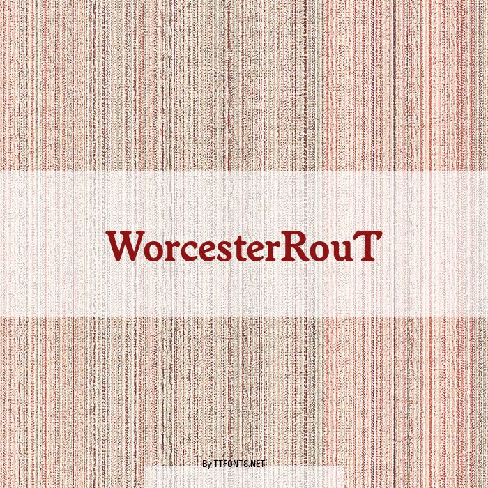 WorcesterRouT example