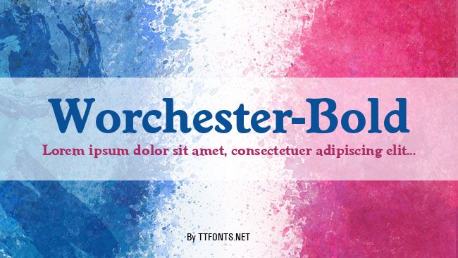 Worchester-Bold example