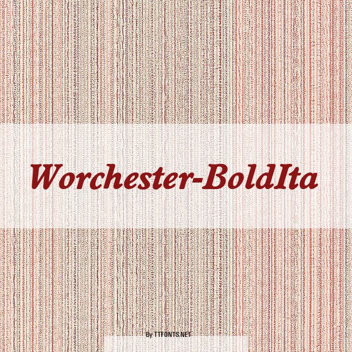 Worchester-BoldIta example
