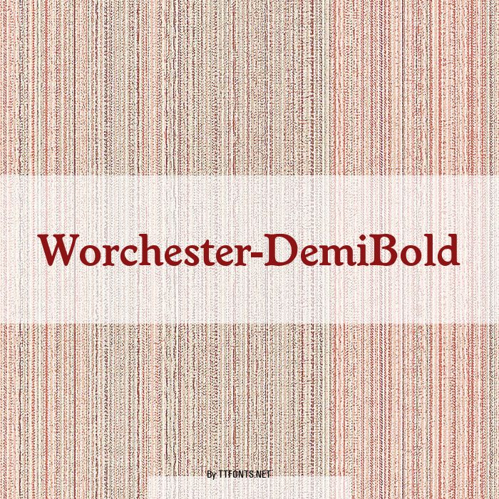 Worchester-DemiBold example