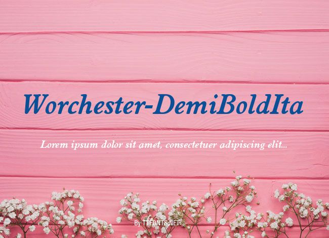 Worchester-DemiBoldIta example