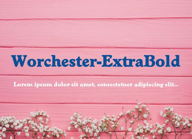 Worchester-ExtraBold example