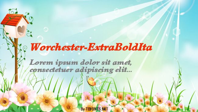 Worchester-ExtraBoldIta example