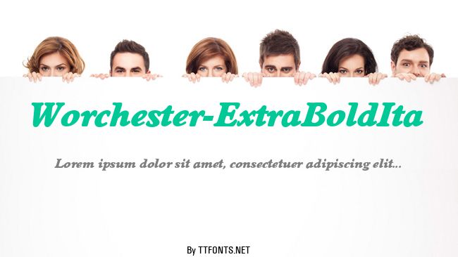 Worchester-ExtraBoldIta example