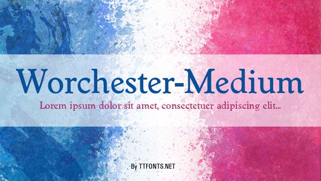 Worchester-Medium example