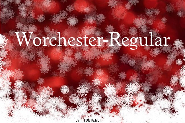 Worchester-Regular example