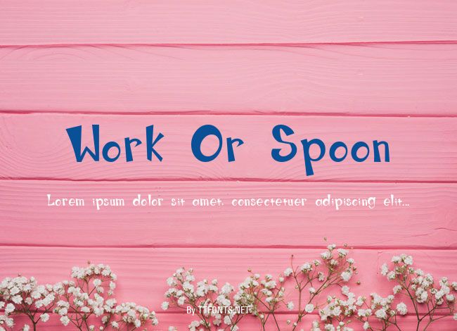 Work Or Spoon example