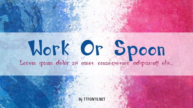 Work Or Spoon example