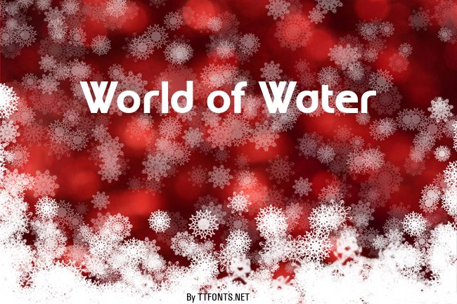 World of Water example