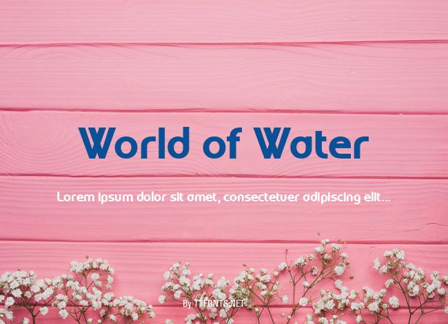 World of Water example