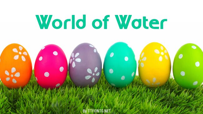 World of Water example