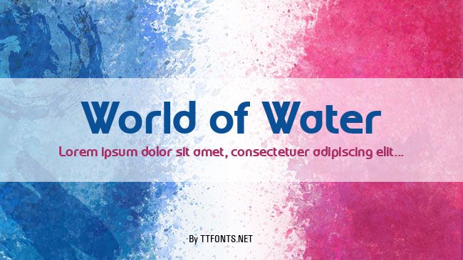 World of Water example