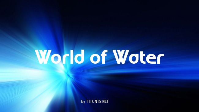 World of Water example