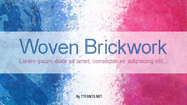 Woven Brickwork example