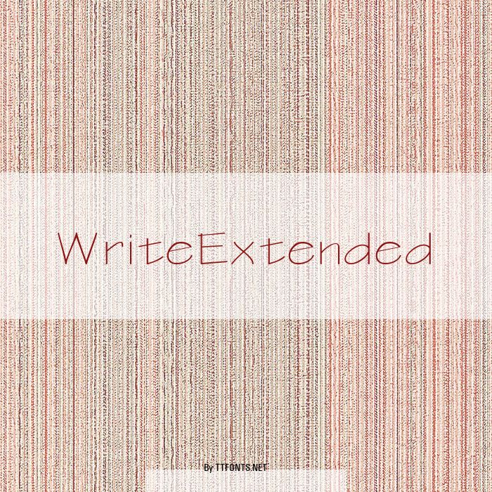 WriteExtended example