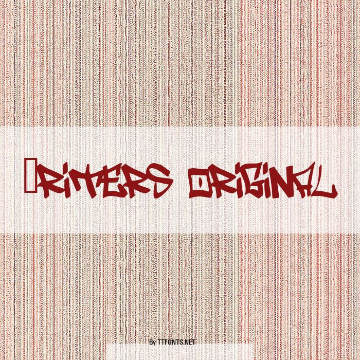 Writers original example