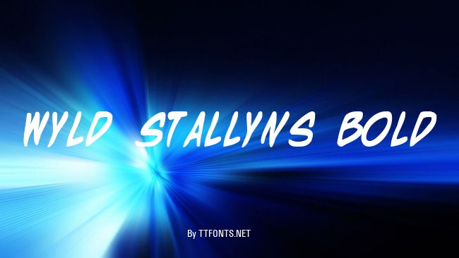 Wyld Stallyns Bold example
