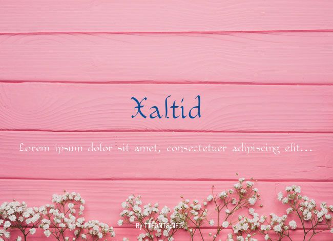 Xaltid example