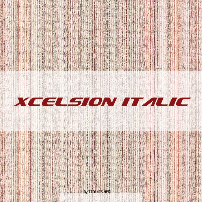 Xcelsion Italic example