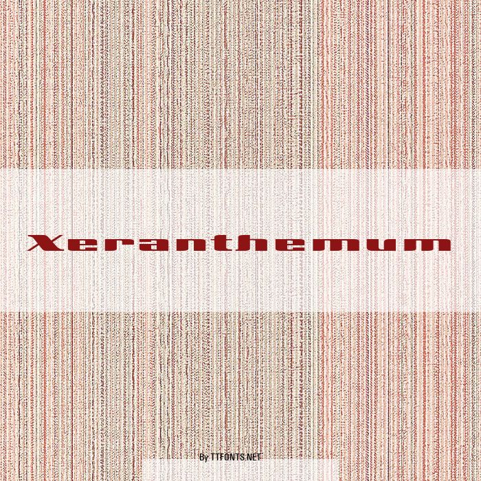 Xeranthemum example