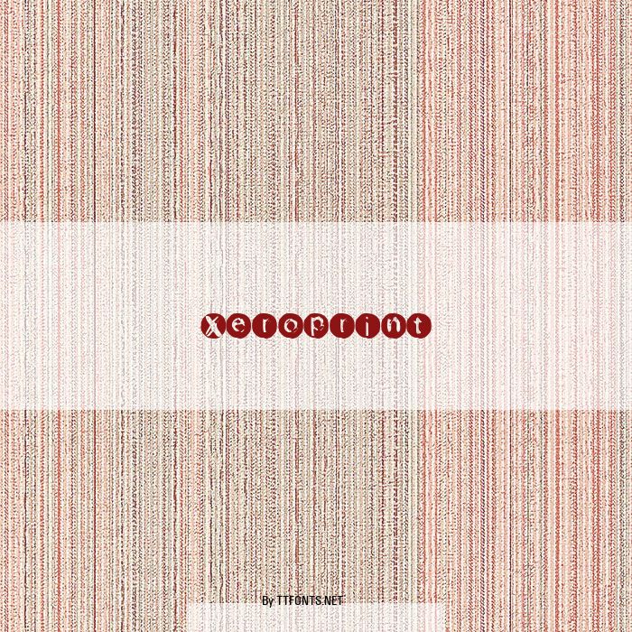 Xeroprint example