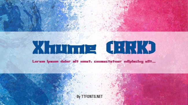 Xhume (BRK) example