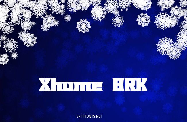 Xhume BRK example