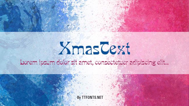 XmasText example