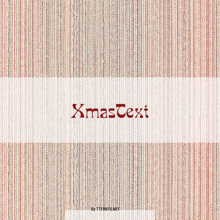 XmasText example