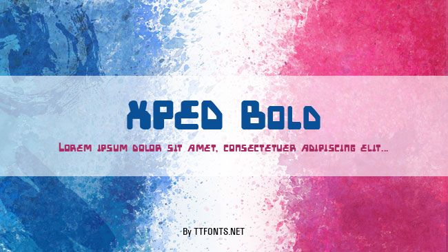 XPED Bold example