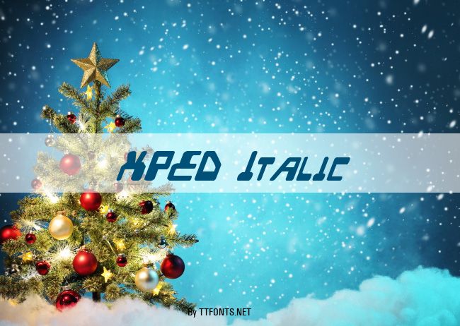 XPED Italic example