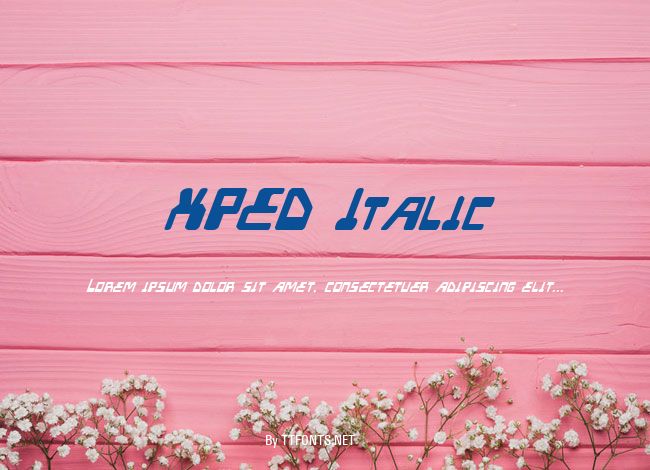 XPED Italic example