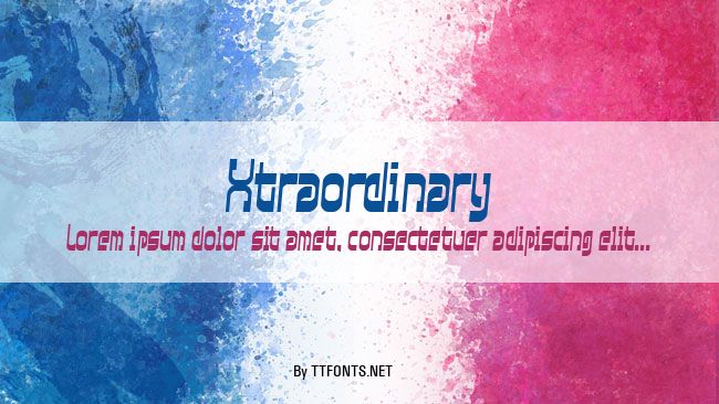 Xtraordinary example