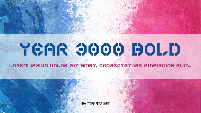 Year 3000 Bold example