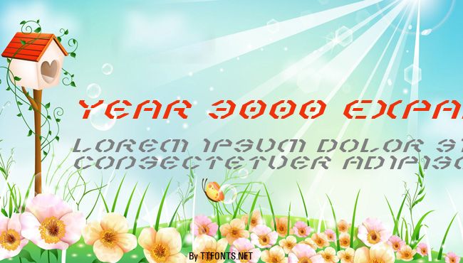 Year 3000 Expanded Italic example