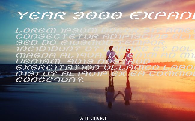 Year 3000 Expanded Italic example